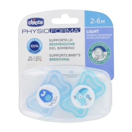 CHICCO Силиконова залъгалка PhysioForma Light 2-6м B x2 Chicco N0360