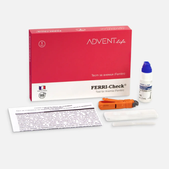 ADVENT LIFE Тест за откриване на дефицит на желязо в кръвта х1