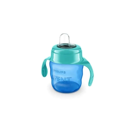 AVENT Чаша със силиконов улей 200 мл синя 6м.+ Avent