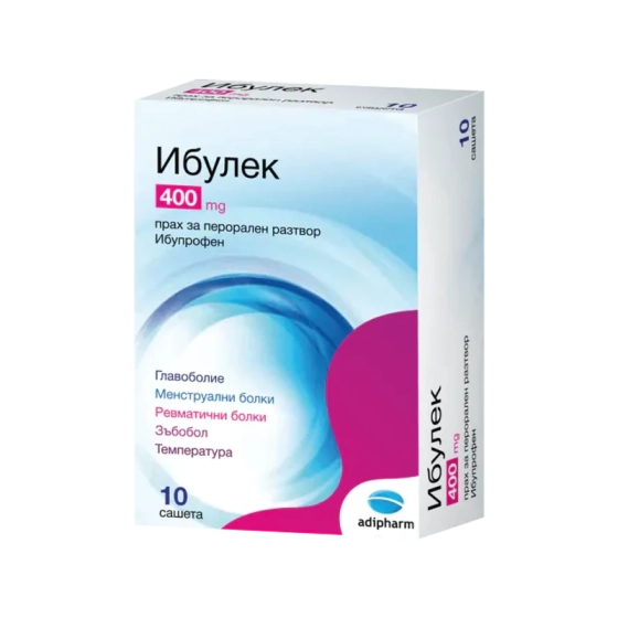 ADIPHARM Ибулек при простуда 400 мг x10 сашета Adipharm