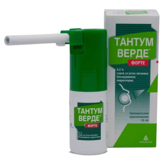 TANTUM VERDE Тантум верде форте спрей 0,3% при простуда и грип 15мл