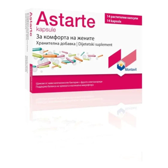 ASTARTE Астарте капсули за баланса на чревната и вагинална микрофлора х14 Montavit