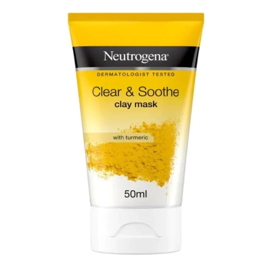 Neutrogena Clear&Soothe почистваща и успокояваща маска с глина и куркума 50 мл
