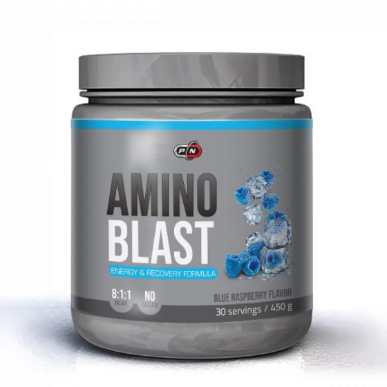 PURE NUTRITION Amino blast blue raspberry 450gr - Снимка 2 от 2