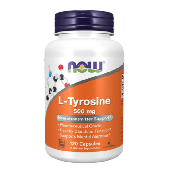 NOW L-Tyrosine капсули 500мг х120