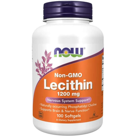 NOW Lecithin софтгел 1200мг х100