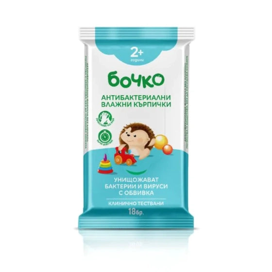 BOCHKO Бочко антибактериални кърпи х 18