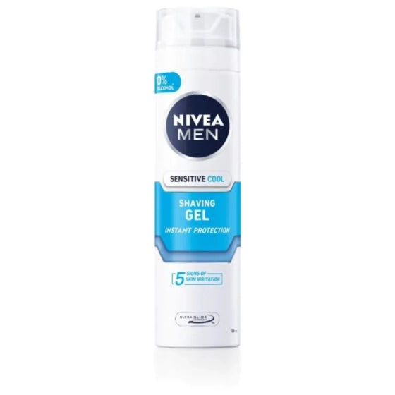 Nivea men гел за бръснене sensitive cool 200мл
