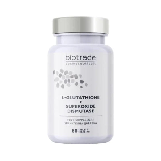 BIOTRADE Хранителна добавка L-Glutation + супероксид дисмутаза x 60 таблетки Biotrade