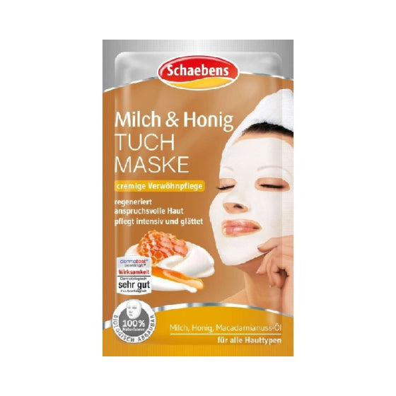 Schaebens шийт маска за лице Milk and Honey