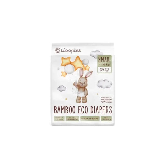 WOOPIES Wooden spoon Биоразградими пелени Woopies SMALL (6-10 kg) 32бр