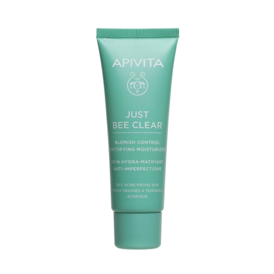 Apivita Just bee clear Хидратиращ матиращ крем 40мл - Снимка 2 от 2