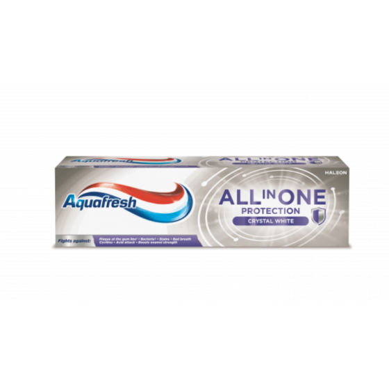 Aquafresh All in One Crystal White паста за зъби 75мл