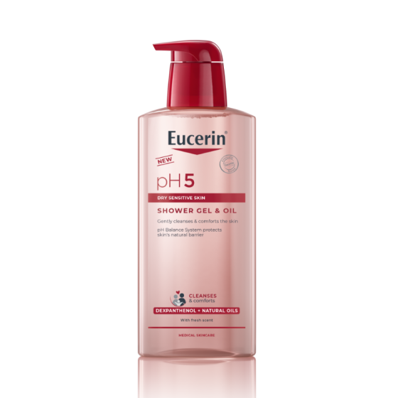 Eucerin pH5 Душ гел с натурални масла 400мл