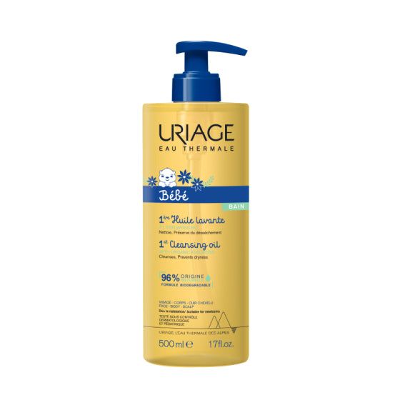 Uriage 1ere почистващо душ-олио за бебета и деца 500мл (суха кожа) - Снимка 2 от 2