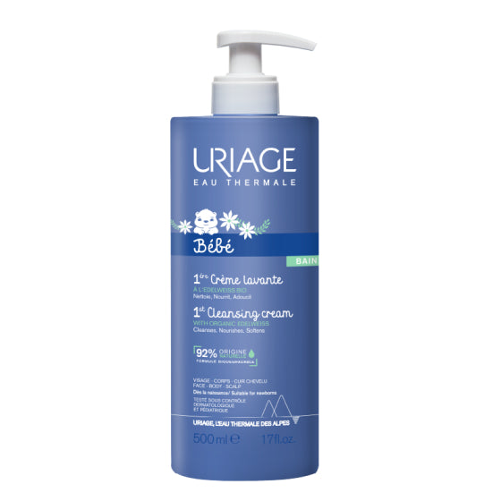 Uriage bebe creme lavante почистващ крем за бебета с изплакване 500мл - Снимка 2 от 2
