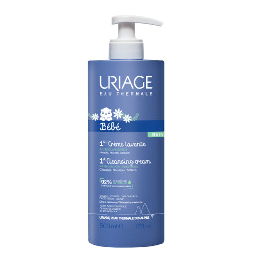 Uriage bebe creme lavante почистващ крем за бебета с изплакване 500мл