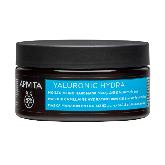 Apivita Hyaluronic Hydra хидратираща маска за коса с хиалуронова киселина 200мл