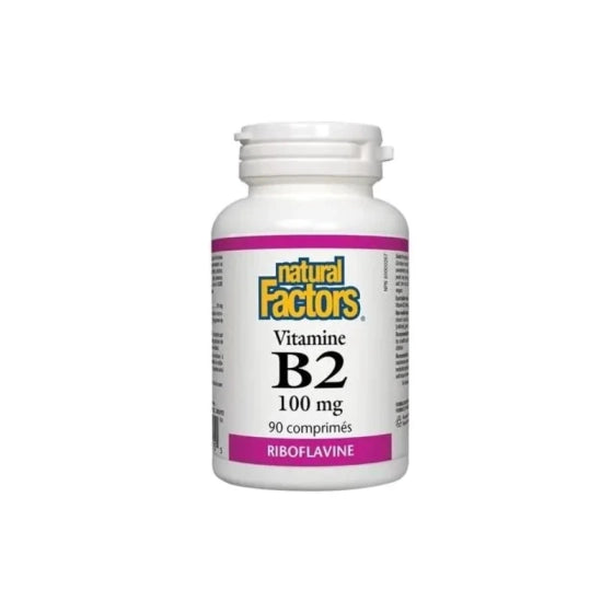 NATURAL FACTORS Витамин В2 таблетки 100мг х90 Natural Factors