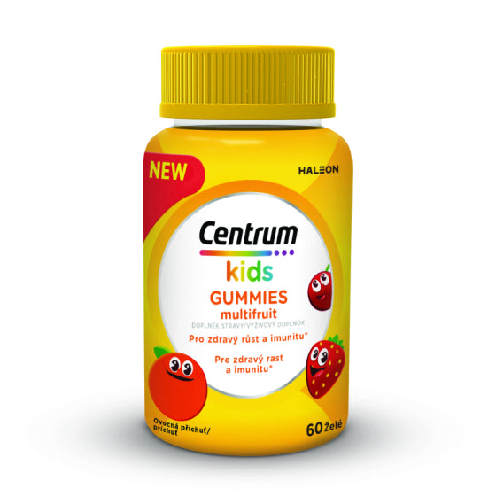 CENTRUM Центрум Kids Multifruit Желирани мултивитамини за деца 60 таблетки