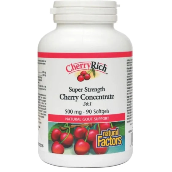NATURAL FACTORS Череша супер концентрат капсули 500мг х90 Natural Factors