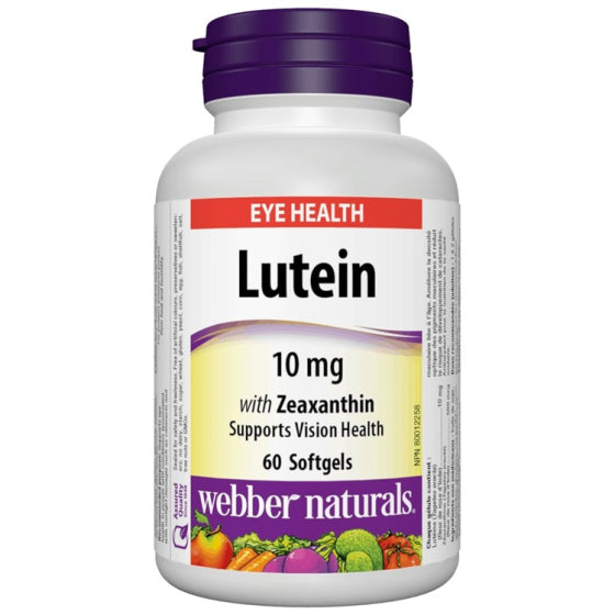 WEBBER NATURALS Лутеин софтгел капсули 10мг х60 Webber Naturals