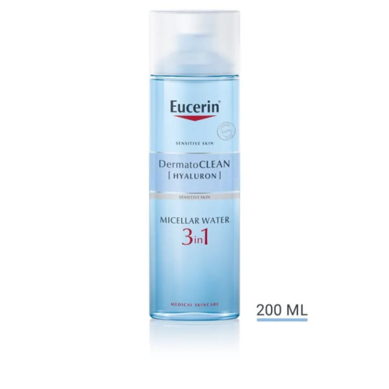 Eucerin dermatoclean мицеларен разтвор 3 in 1 200мл - Снимка 2 от 2