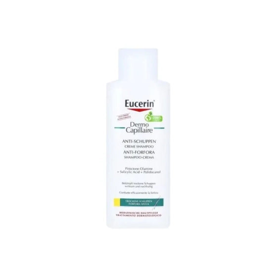 Eucerin dermo capillaire крем-шампоан против пърхот за сух скалп 250мл