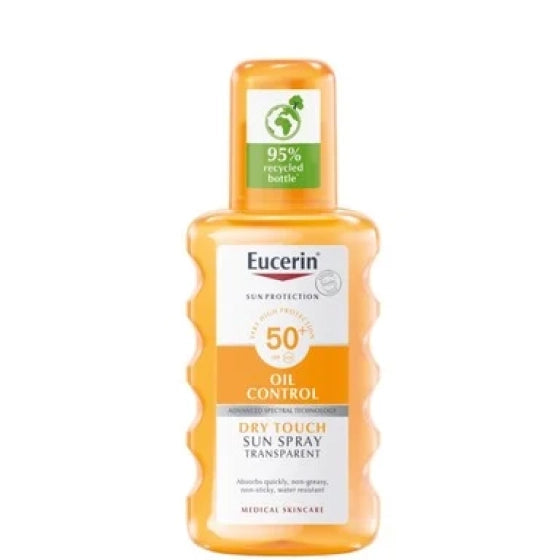 Eucerin oil control прозрачен слънцезащитен спрей spf 50 200мл - Снимка 2 от 2