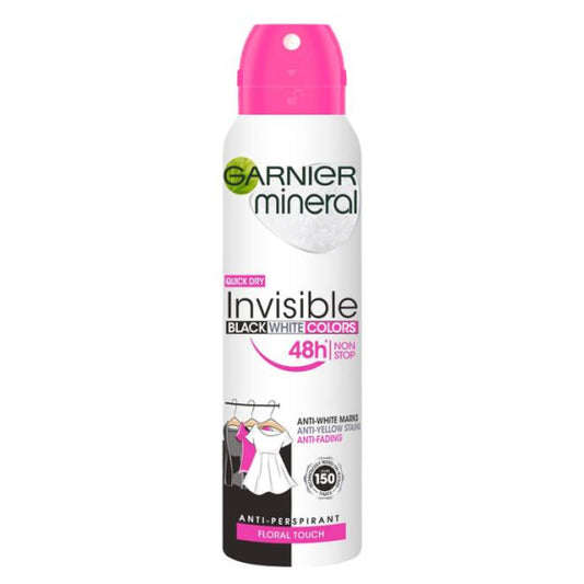 Garnier deo invisible bl,wh&color спрей 150мл