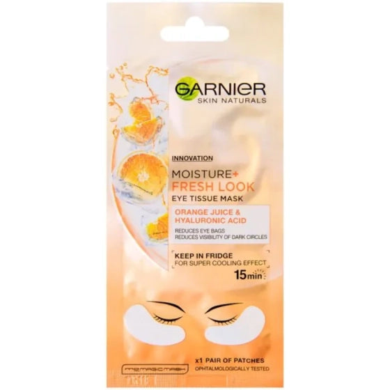 Garnier skin naturals hydra bomb памучна маска срещу тъмни кръгове под очите 2бр