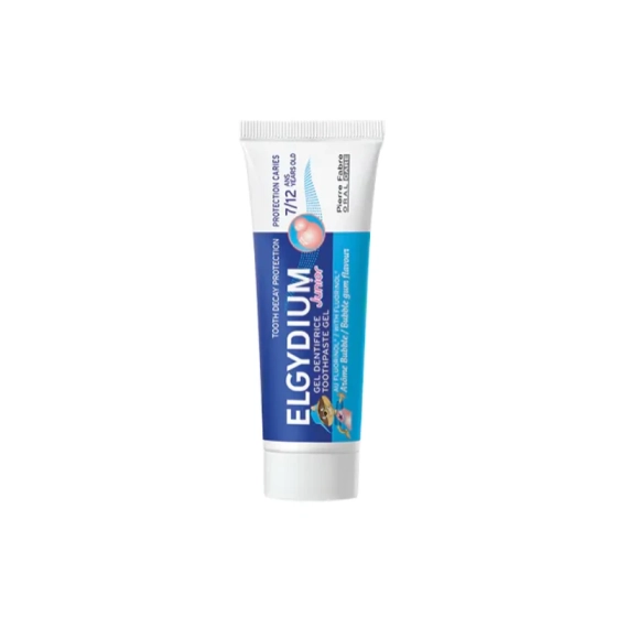 Elgydium junior bubble детска паста за зъби от 7 до 12 години с вкус на дъвка 50ml