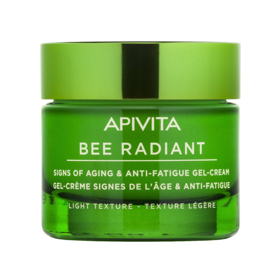Apivita bee radiant гел-крем против стареене и признаци на умора - лека текстура с бял божур и патен - Снимка 2 от 2