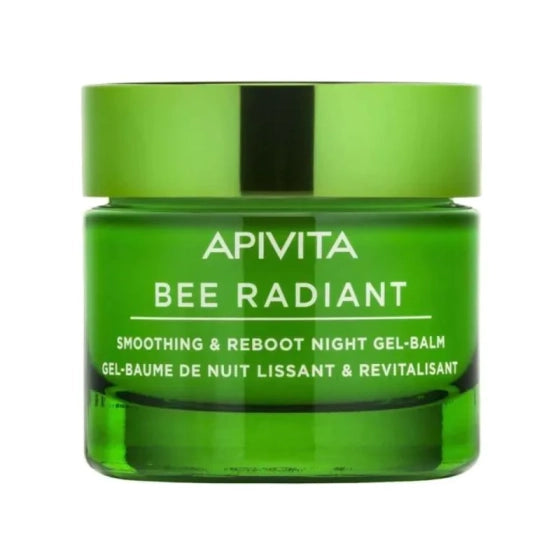 Apivita bee radiant изглаждащ и детоксикиращ нощен гел-балсам с бял божур и патентован екстракт от п - Снимка 1 от 2