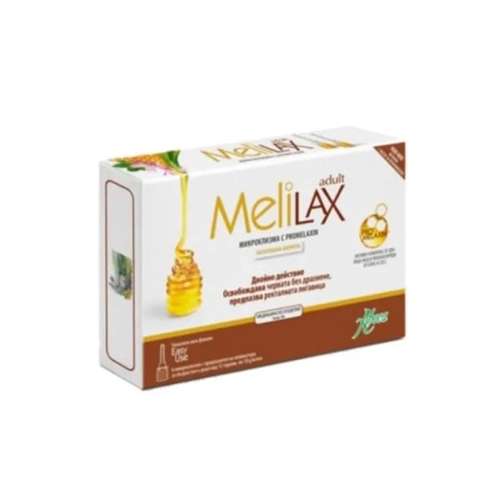 MELILAX Мелилакс микроклизма за възрастни при възрастни 10гр х6 Aboca