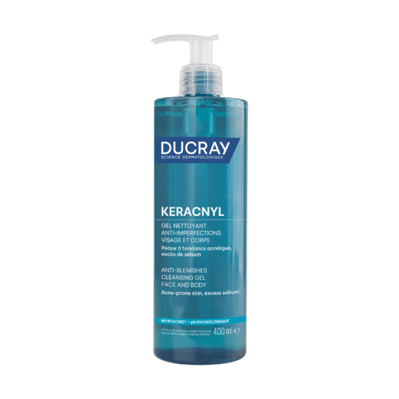 Ducray Keracnyl Почистващ гел 400мл - Снимка 2 от 2