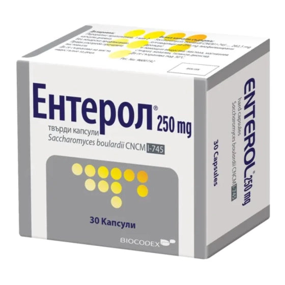 ENTEROL (BCX) Ентерол капсули при остра инфекциозна диария 250мг х30 Biocodex