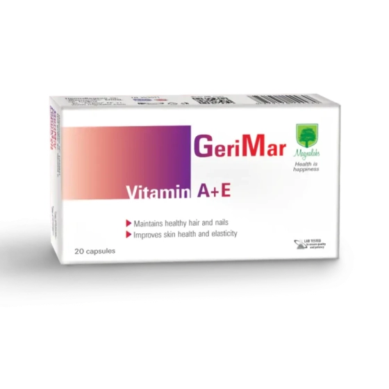 GERIMAR Геримар/витамин А+Е/ капсули за здрава коса, кожа и нокти х20 Magnalabs