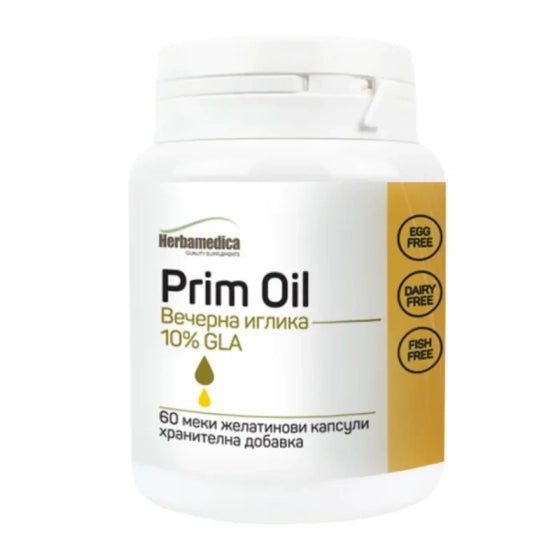 PRIM OIL Прим Ойл капсули при ПМС и менопауза 500мг х60 Herbamedica