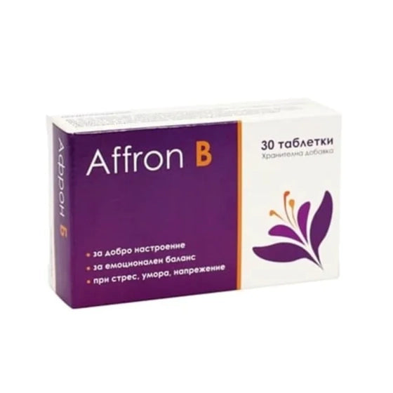 AFFRON B Афрон Б таблетки за емоционален баланс х30 Unipharm