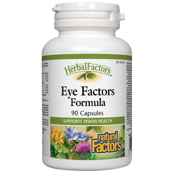 NATURAL FACTORS Факторс формула за очи капсули 260 мг х 90 nf