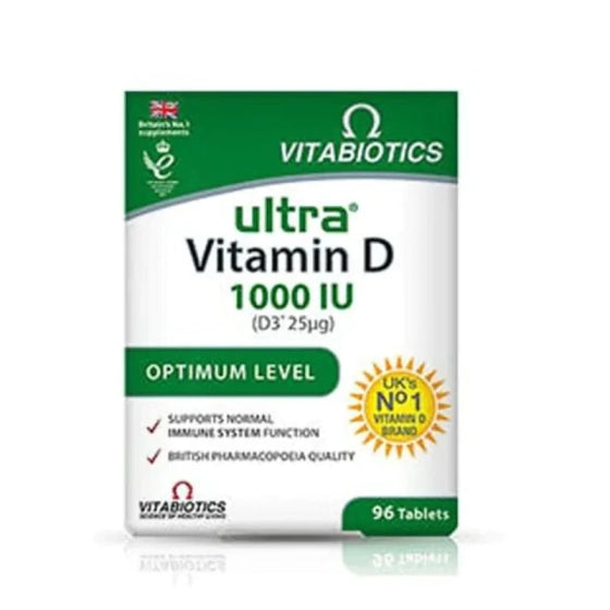 VITABIOTICS Витабиотикс ултра витамин D3 400 IU таблетки х 96 - Снимка 2 от 2
