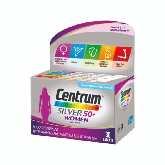 CENTRUM Центрум Силвър 50+ мултивитамини за жени таблетки х30