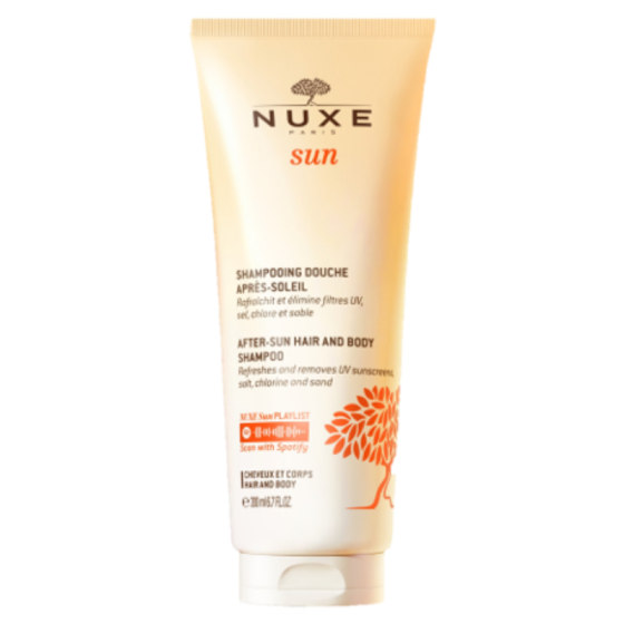 benu Nuxe Sun шампоан за коса и тяло за след слънце 200 мл