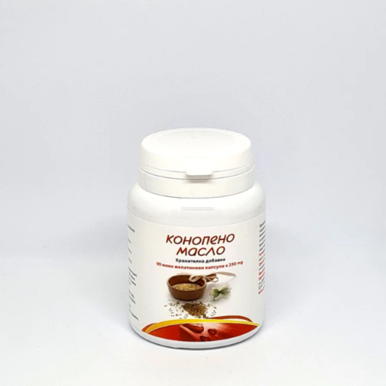 BOUROFF Конопено масло капсули природен антиоксидант х90 Bouroff