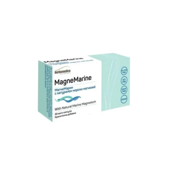 MAGNE MARINE Магнезий магне марин капсули при умора и отпадналост 350мг х30