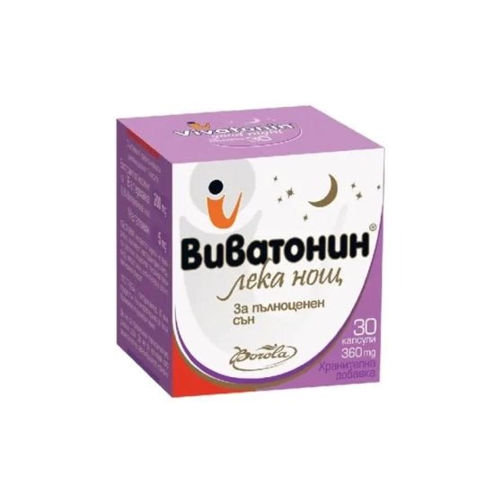 VIVATONIN Виватонин Лека нощ за пълноценен сън капсули х30