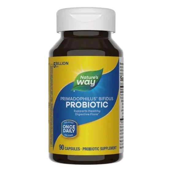 NATURES WAY Primadophilus Bifidus капсули 5 млрд. активни пробиотици в подкрепа на дебелото черво х90 Nature's W