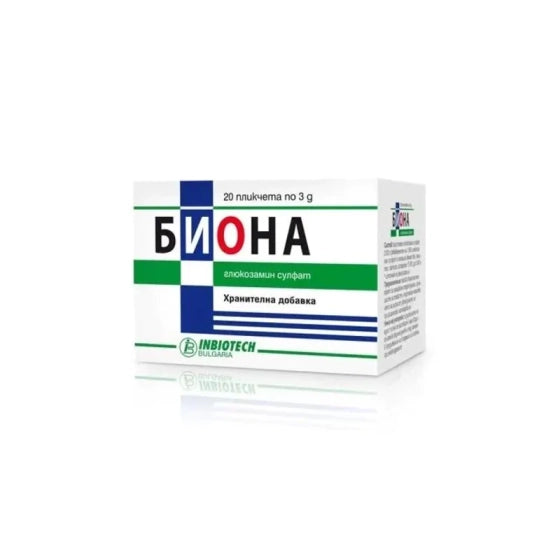 INBIOTECH Биона сашета за здрави стави 1500 мг х20 Inbiotech