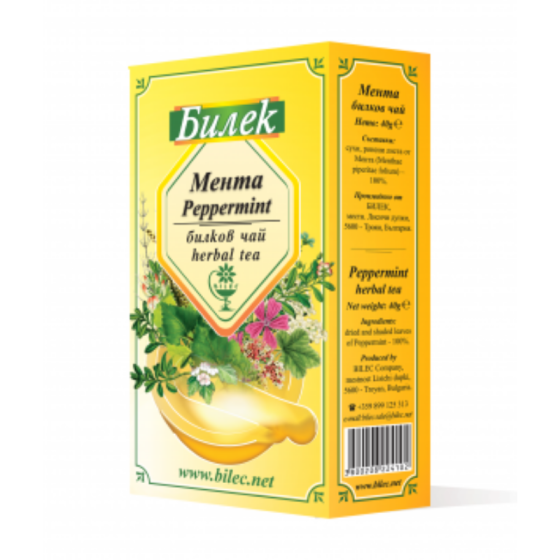 BILEK TROJAN Чай мента лист 40гр - пакет Билек